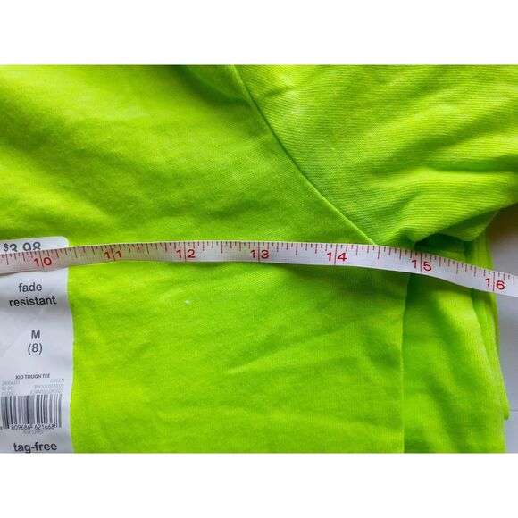 Wonder Nation Plain Neon Green sSoft Cotton Blend Boys Tee Med Lot of 3 NWT - Picture 8 of 13